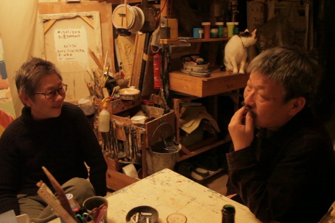 Artist Yank Wong Yan-kwai (right) and filmmaker Angie Chen in a scene from the documentary I’ve Got the Blues (category IIA; Cantonese, English, French), directed by Chen.