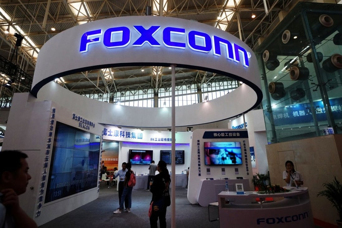 Shares of Foxconn Industrial surged to the daily 44 per cent limit on their debut in Shanghai. Photo: Reuters