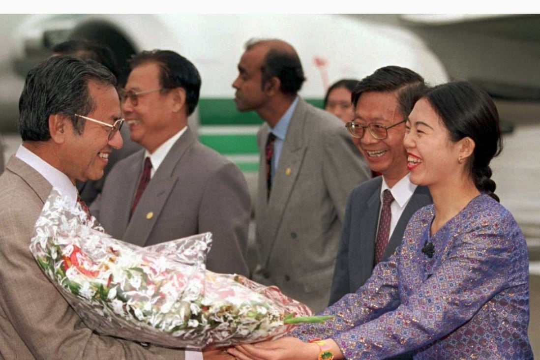 Now and then: Malaysian Prime Minister Mahathir Mohamad visits Beijing in 1996. Photo: Reuters