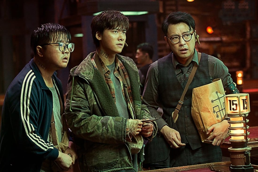 Li Yifeng (centre) plays a young man forced to take part in a potentially deadly gambling tournament in the film Animal World (category IIB; Mandarin, English). Directed by Han Yan, the film also stars Michael Douglas and Zhou Dongyu