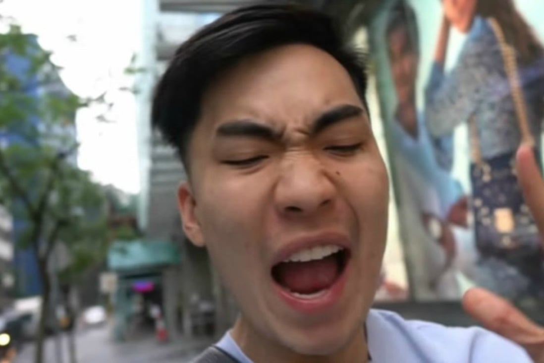 YouTuber RiceGum raises hackles in Hong Kong. Photo: YouTube