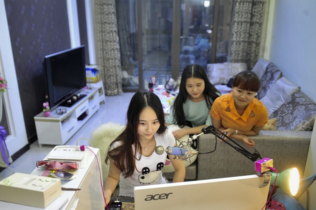 Chinese live-streaming platforms are coming up with content that caters to women – adding sections targeted to their interests in gaming, outdoor sports, anime, and good-looking men. Photo: SCMP