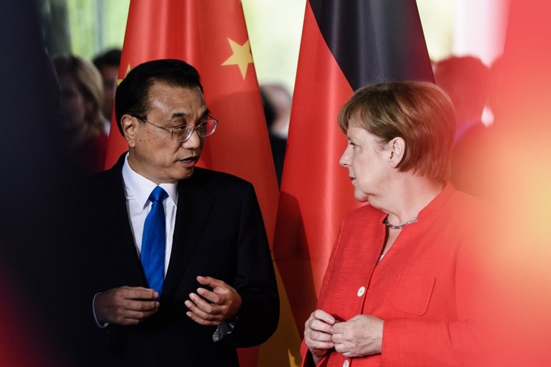 The BASF deal was the highlight of Premier Li Keqiang’s meeting with German Chancellor Angela Merkel in Berlin. Photo: EPA-EFE
