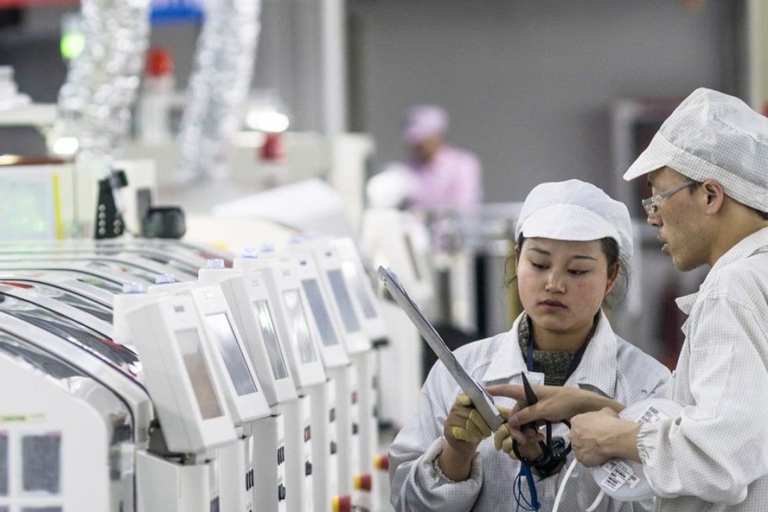 A Foxconn smartphone factory in China. Photo: EPA