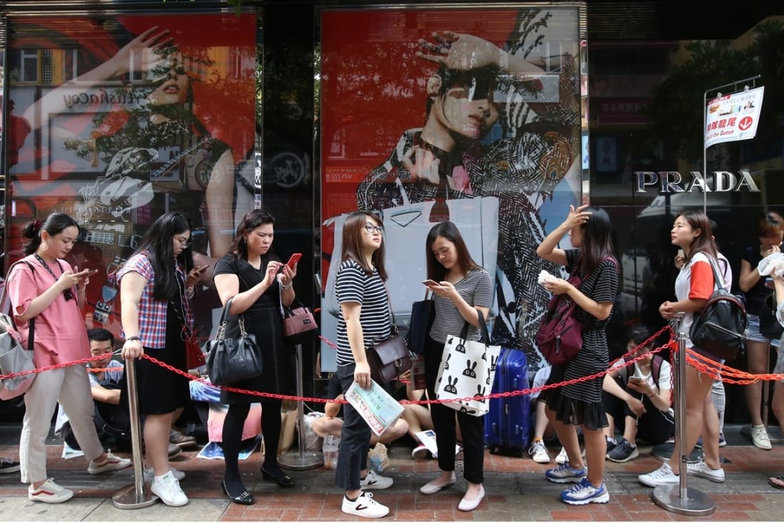 Retail sales in Hong Kong recorded a fourth consecutive month of double-digit growth in May, jumping 12.9 per cent to HK$40.5 billion. Photo: David Wong