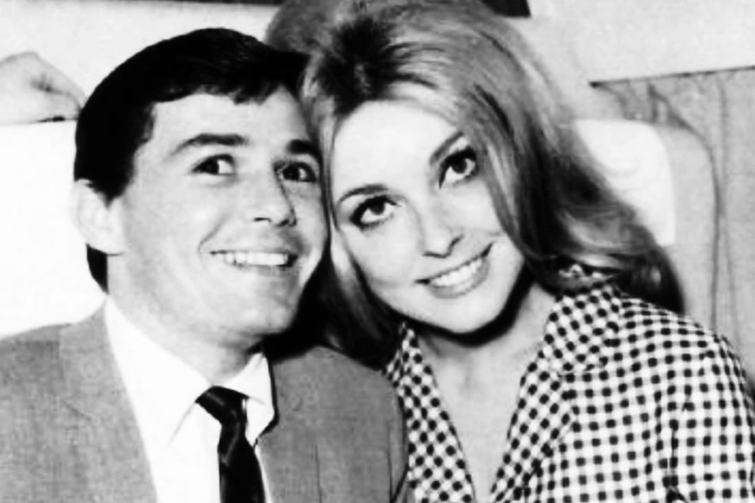 Jay Sebring, hairstylist to Bruce Lee and other stars, with actress Sharon Tate, his former girlfriend, with whom he was killed along with three others by the Manson Family in 1969. Photo: Sharon Tate/YouTube