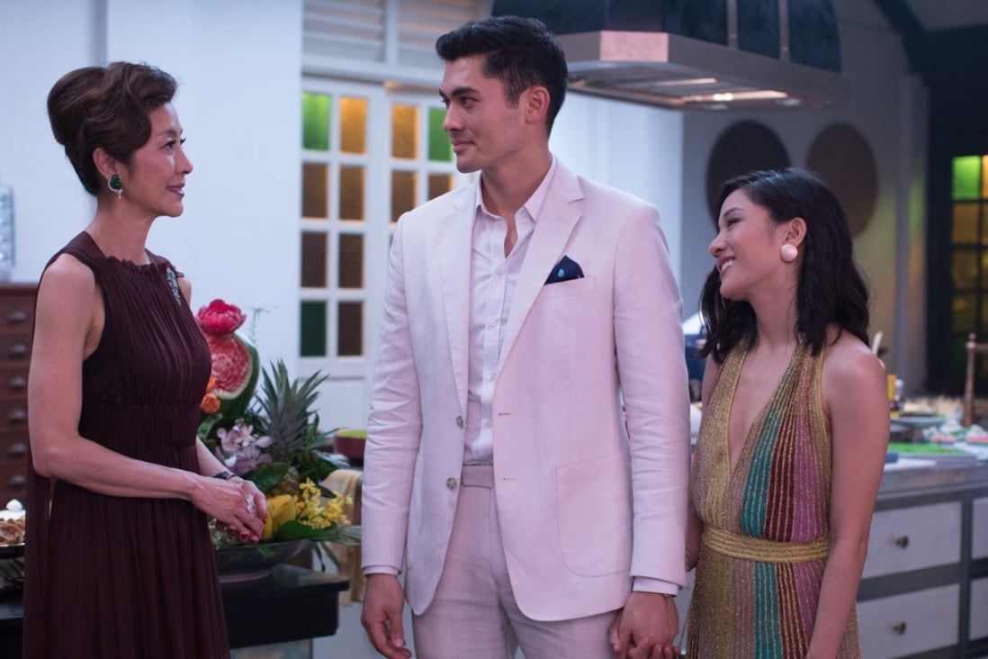 (From left) Michelle Yeoh, Henry Golding and Constance Wu in a scene from Crazy Rich Asians.
