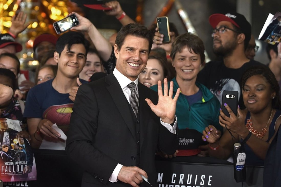 Tom Cruise greets fans at the US premiere of ‘Mission: Impossible – Fallout’ at the Smithsonian’s National Air and Space Museum on July 22 in Washington. Photo: AFP