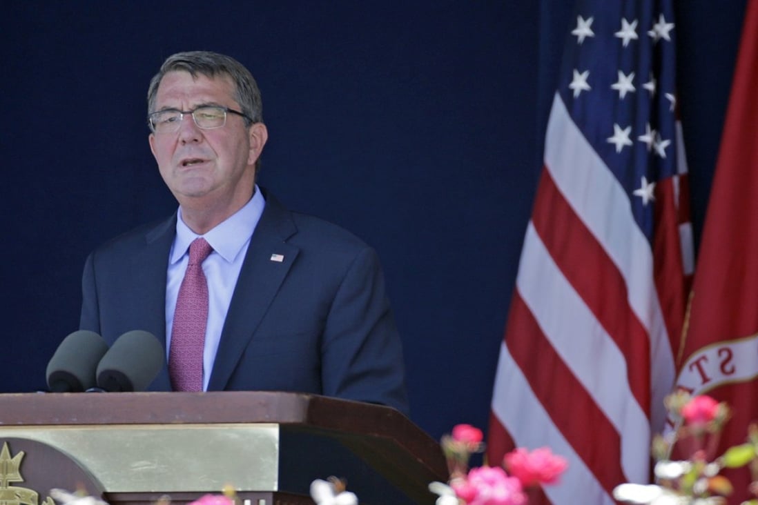 Former US defence secretary Ash Carter said he supported “a strong unofficial relationship with Taiwan”. Photo: AP