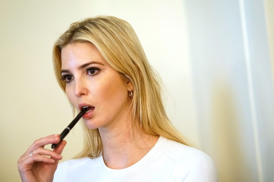 Ivanka Trump watches as her father speaks during a meeting at the White House in Washington on June 20. Photo: AFP