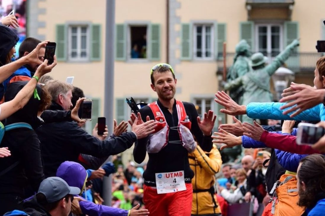 Francois d’Haene wins the 2017 UTMB – the last winner to cross the line ahead of this year’s introduction of prize money. Photo: Hoka One One