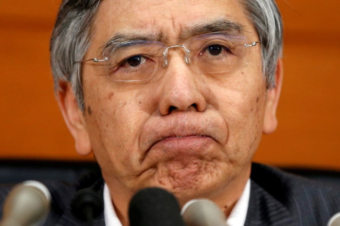 Bank of Japan (BOJ) governor Haruhiko Kuroda at a news conference at the BOJ headquarters in Tokyo on June 16, 2017. Photo: REUTERS
