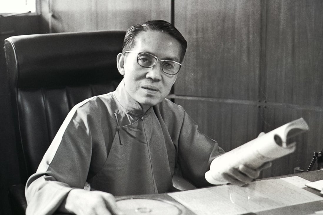 Choi Park-lai, one of Hong Kong's best-known feng shui masters, in 1973. Choi died on Thursday at 96. Photo: SCMP