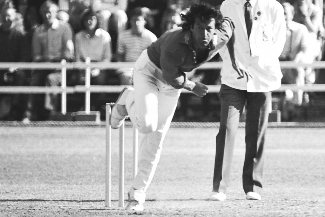 Imran Khan during his cricketing days at the Hong Kong Cricket Club. File photo