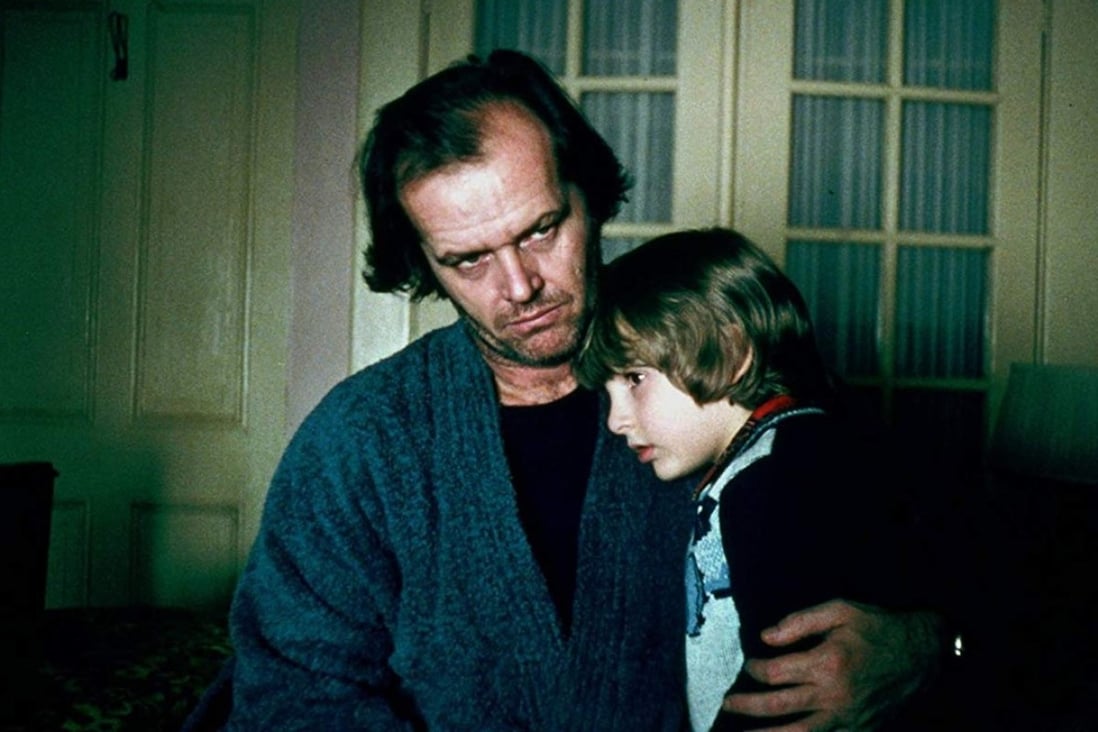 Jack Nicholson and Danny Lloyd, as his son Danny Torrance, in Stanley Kubrick’s 1980 film The Shining.
