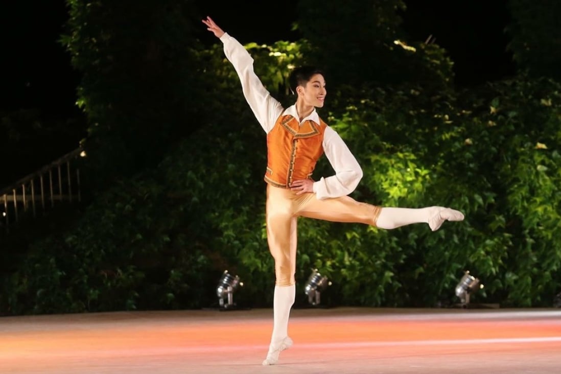 Hong Kong-born ballet dancer Lam Chun-wing, the first Chinese member of the Paris Opera Ballet, performs at the 2018 Varna International Ballet Competition, where he won the prize for “artistic presentation on stage”. Photo: courtesy of Jean M Wong School of Ballet.