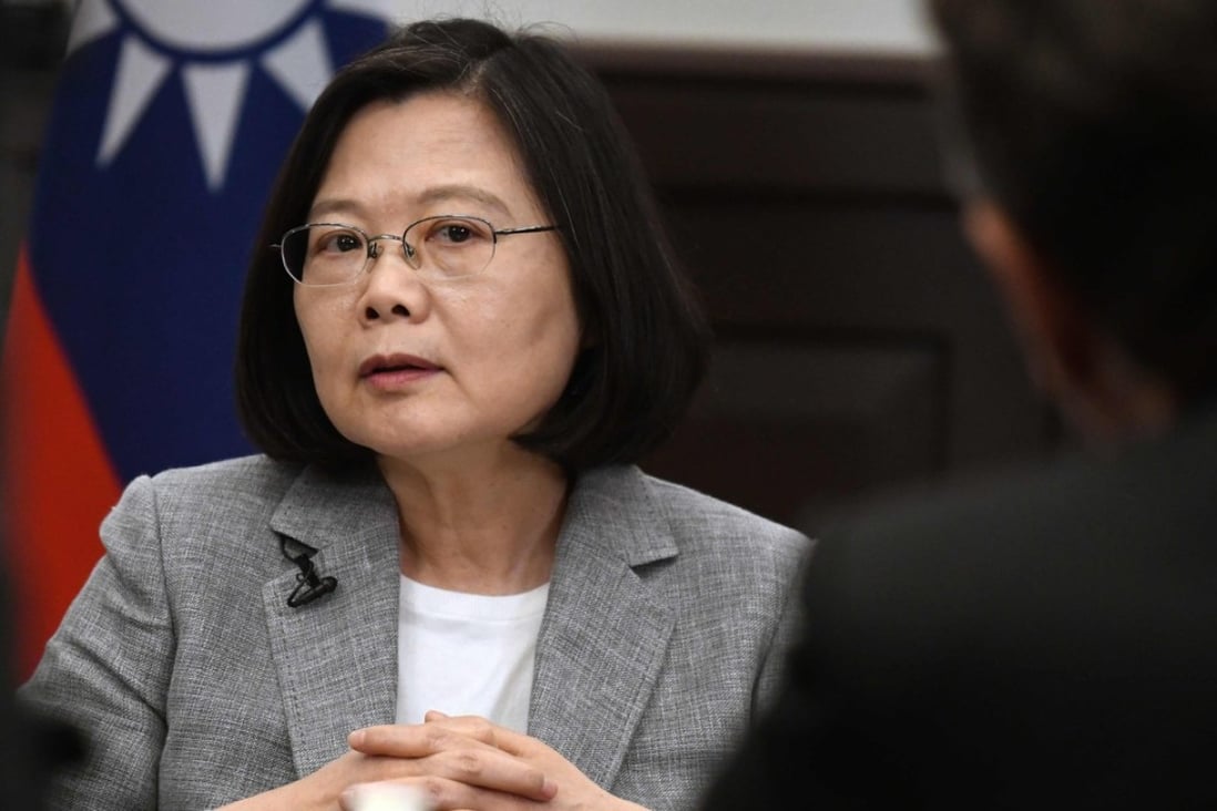 Taiwan’s President Tsai Ing-wen will have stopovers in Houston and Los Angeles. Photo: AFP