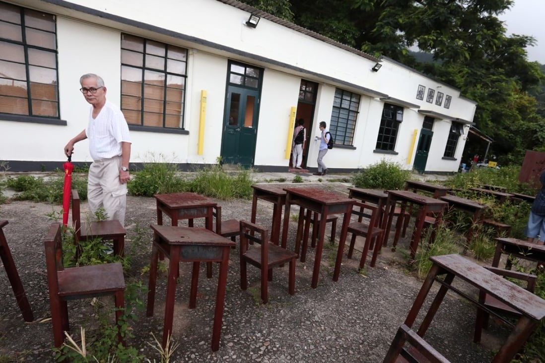 Artist Kacey Wong’s Memoirs of a Classroom in Chuen Lung village, Hong Kong, part of a festival of public art to promote tourism and the rural way of life. Photo: Jonathan Wong