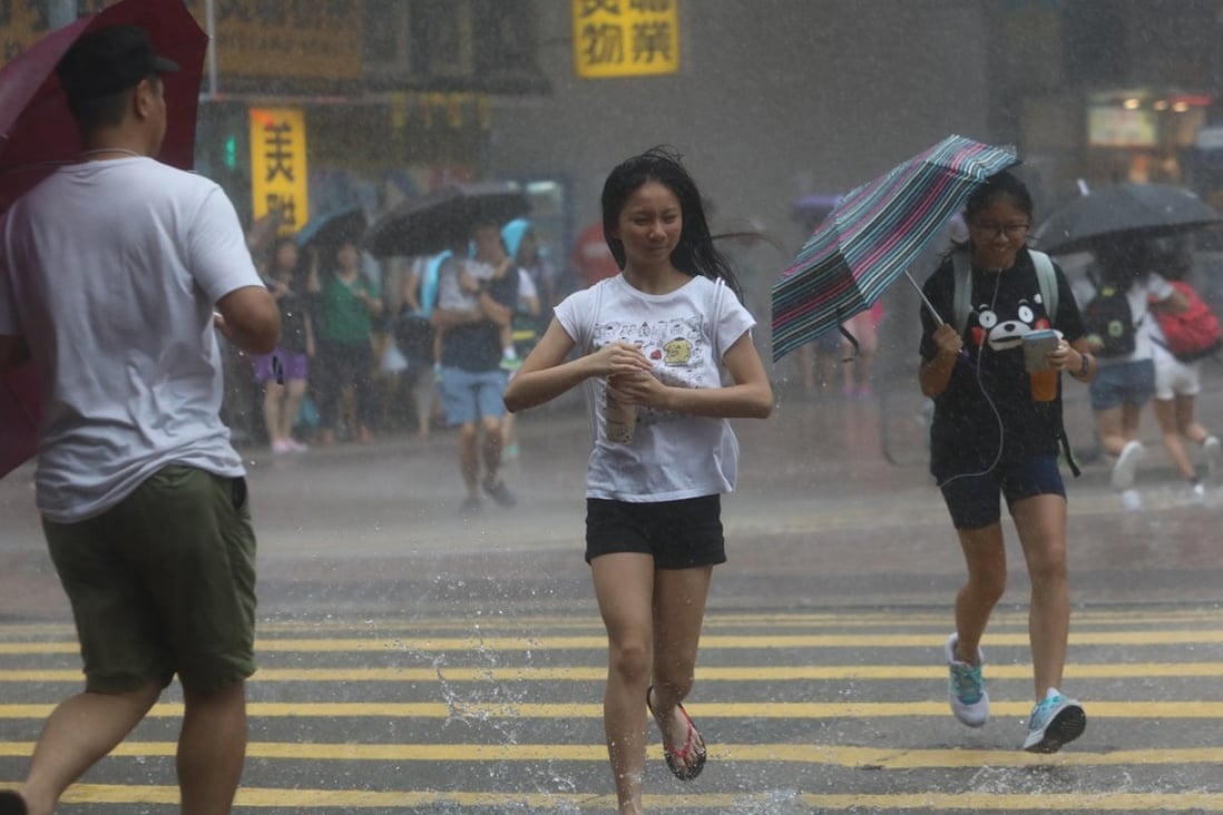 The standby signal No 1 issued on Thursday was still in force on Saturday morning. Photo: Sam Tsang