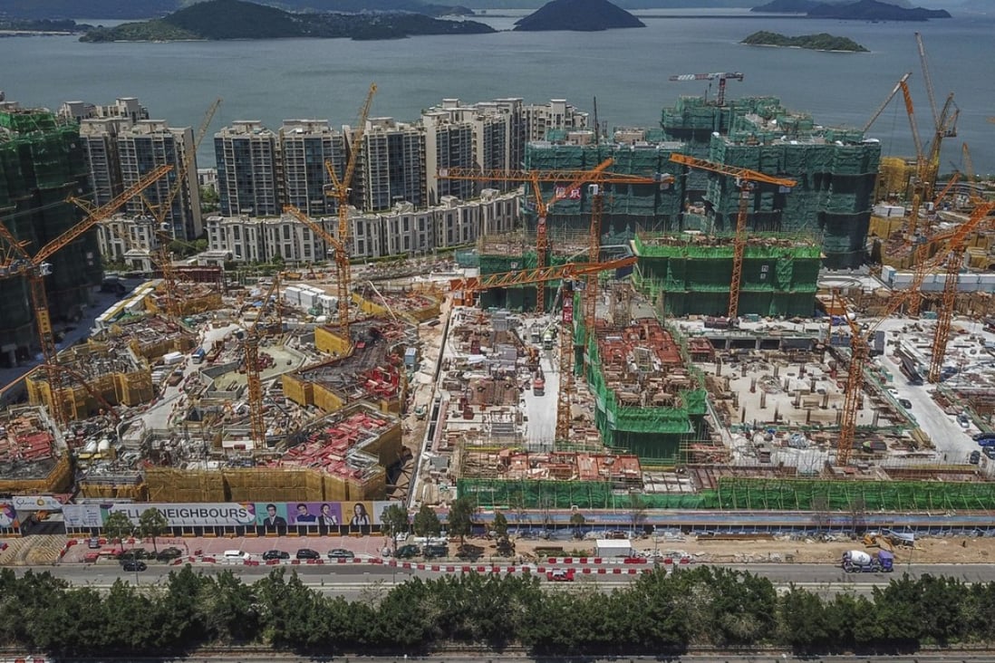 A construction site in Hong Kong. There is no standard for measuring gross floor area in the city’s buildings, leading to some appearing to be bigger than they are. Photo: Roy Issa