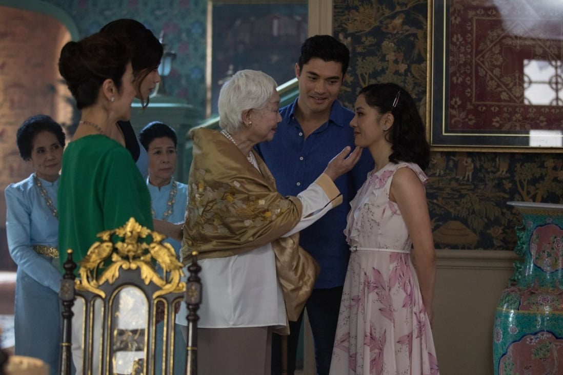 Rachel Chu (right), played by Constance Wu, meets the family of her boyfriend Nicholas Young (Henry Golding) in Crazy Rich Asians. Photo: Handout