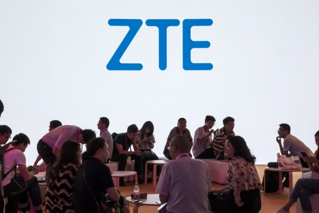 ZTE, China’s second-largest telecom gear maker, has jumped 45 per cent since the second quarter on the Shenzhen exchange, making it the best-performing stock on the CSI 300 Index of big caps. Photo: Bloomberg