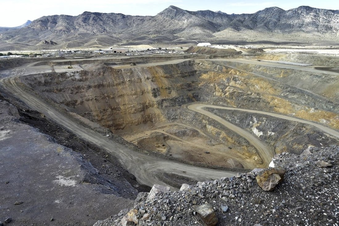 The open-pit Mountain Pass rare earths mine in California, which is now owned by a consortium that includes Chengdu-based Shenghe Resources Holding. Photo: Reuters