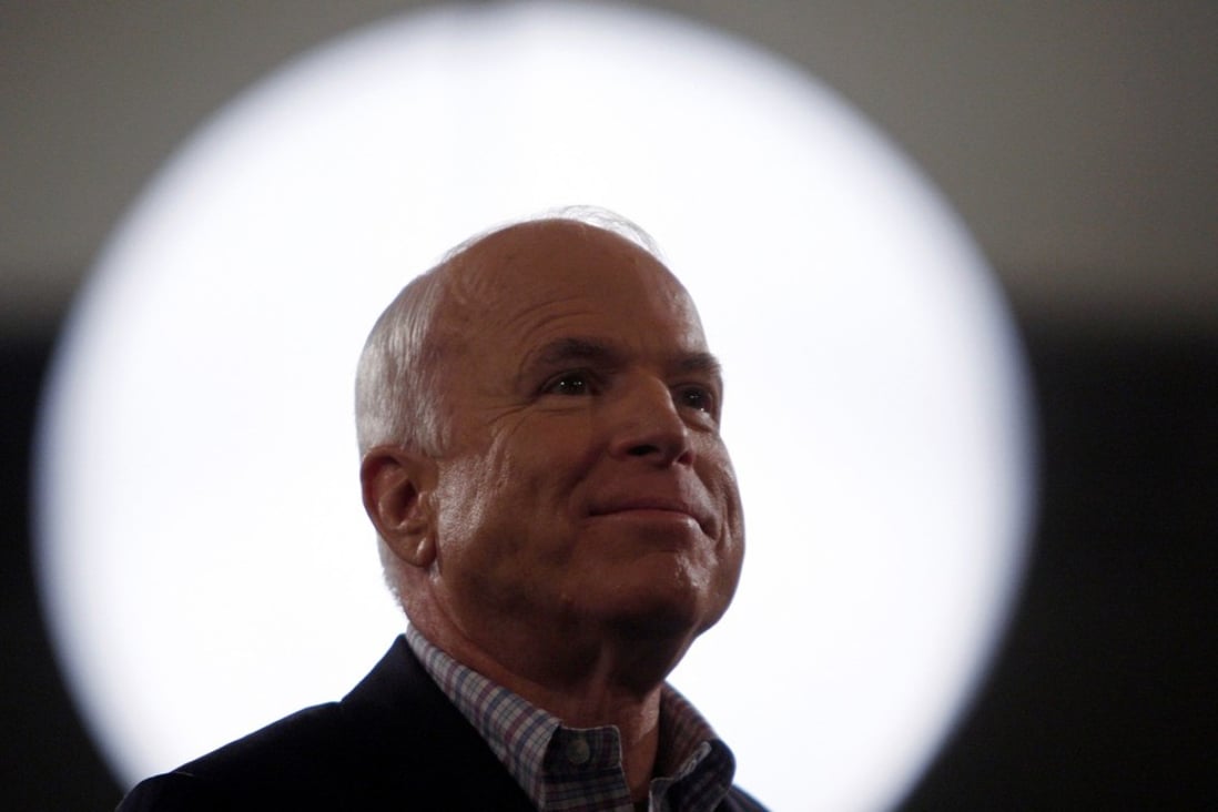 John McCain on his 2008 presidential campaign. Photo: Reuters