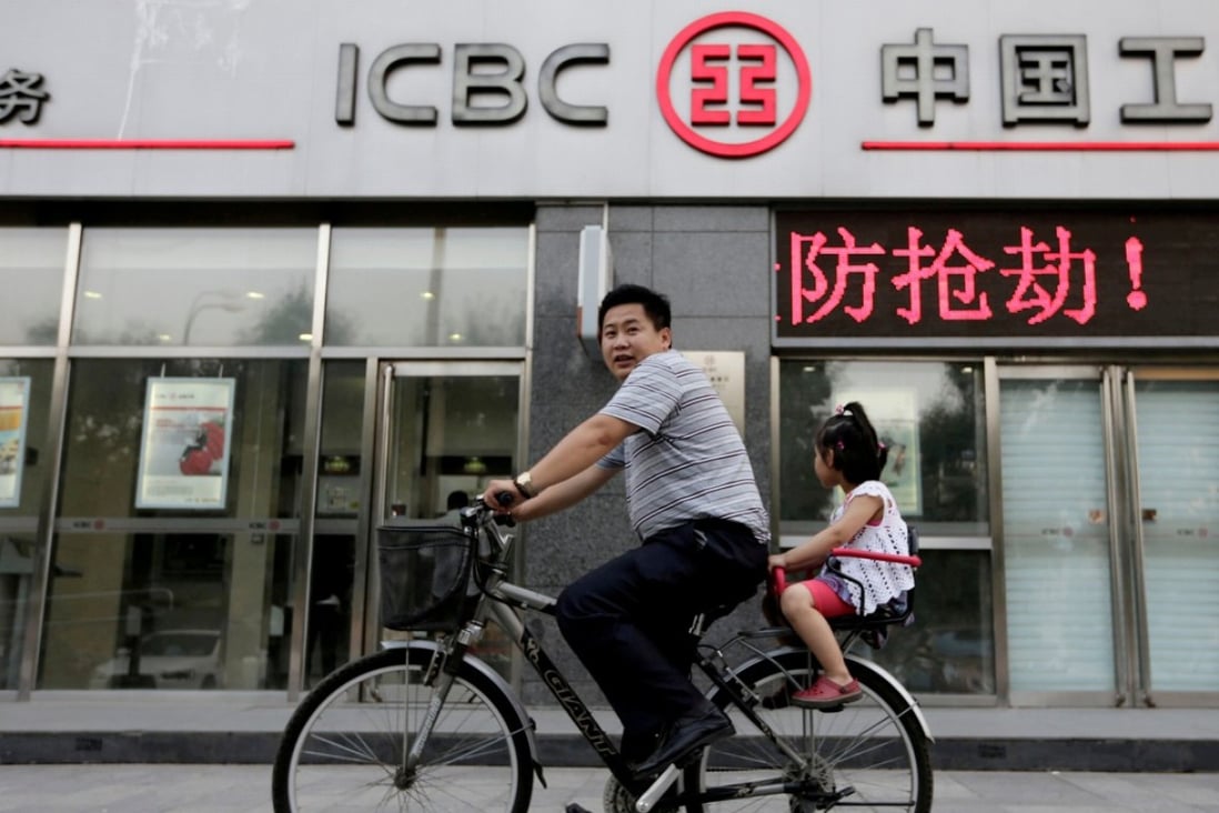The country’s ‘big four’ banks, including Industrial and Commercial Bank of China, are riding high on a surge in government infrastructure investment. Photo: Reuters