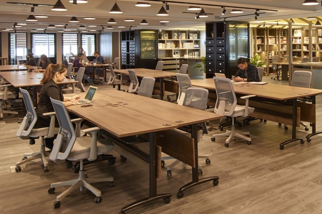 Inside Campfire Collaborative Spaces’ co-working space in Hong Kong’s Tai Koo, on Hong Kong island. Photo: Handout