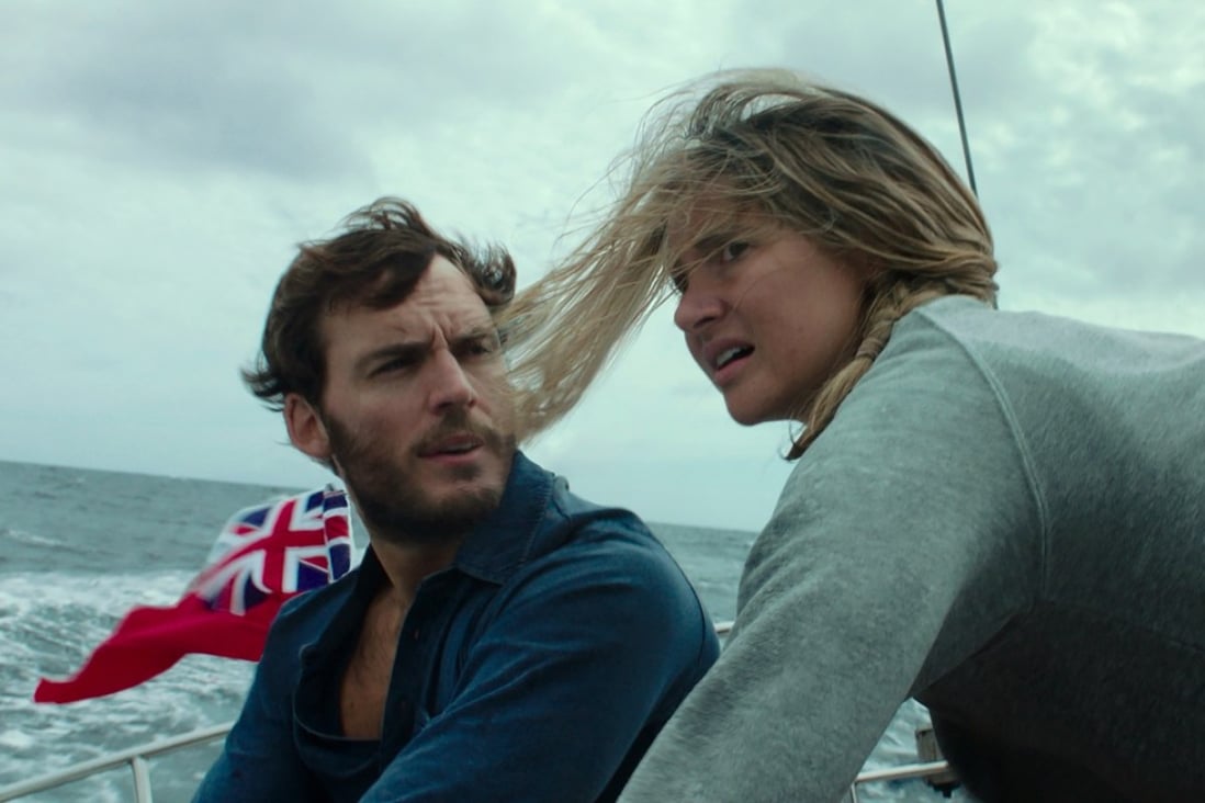 Sam Claflin and Shailene Woodley in a still from Adrift (Category: IIA), directed by Baltasar Kormákur.
