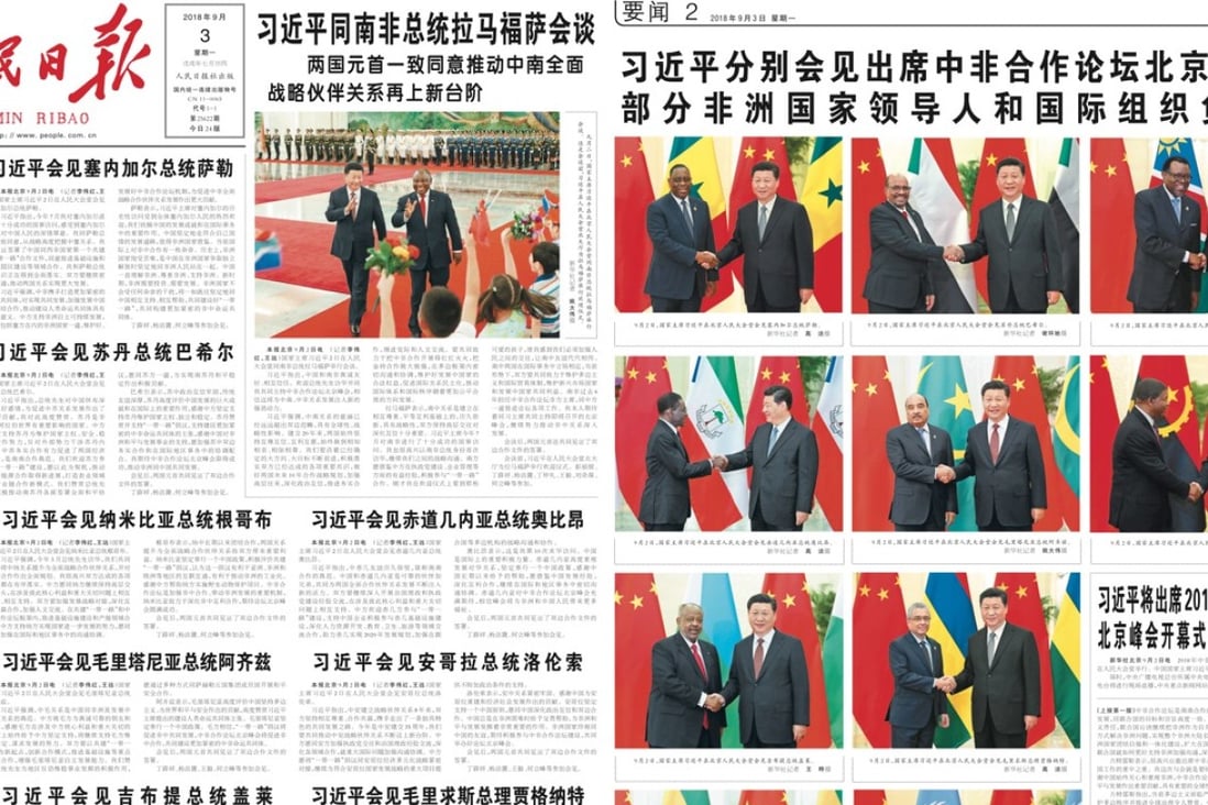 The official People’s Daily set the tone for much of the coverage. Photo: SCMP