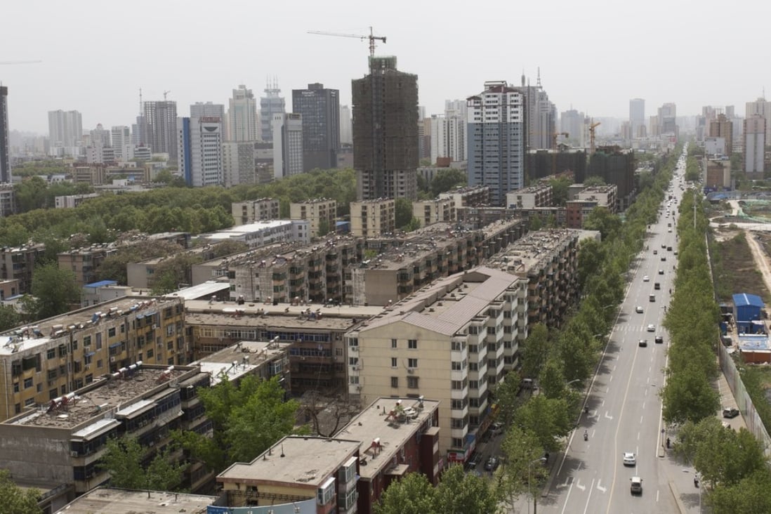 Luoyang – pictured from the Tian Temple, one of its most famous landmarks – saw land price premiums soar 104 per cent in August from July, the largest rise in China during the month. Photo: May Tse