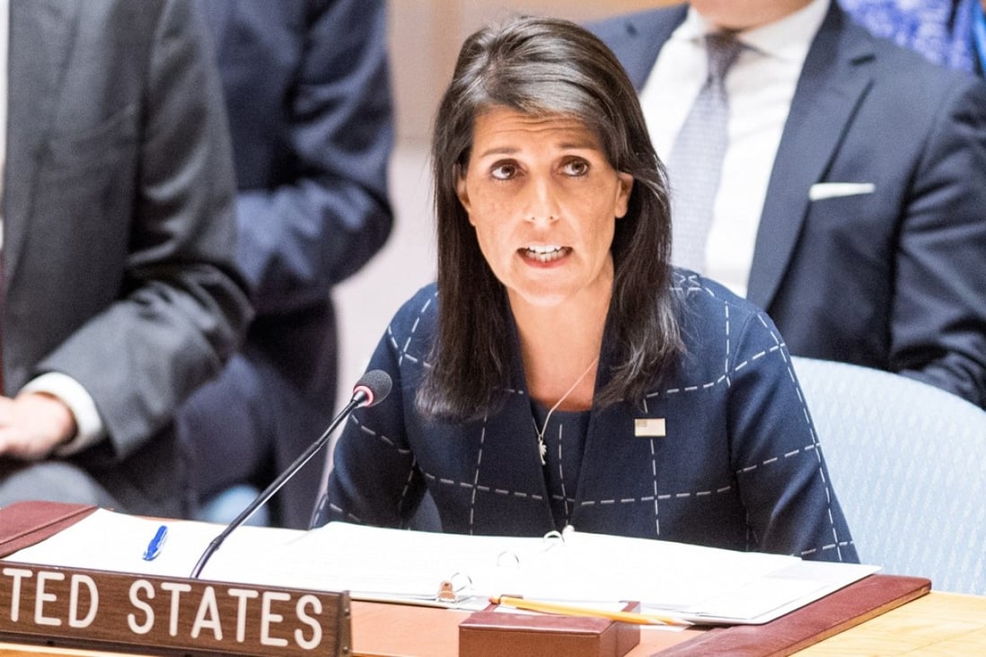 Nikki Haley, US Ambassador to the United Nations, at the UN in New York. Photo: TNS