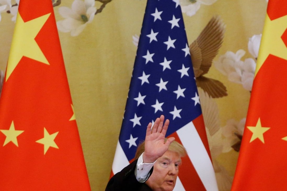 US President Donald Trump in Beijing in November. Photo: Reuters
