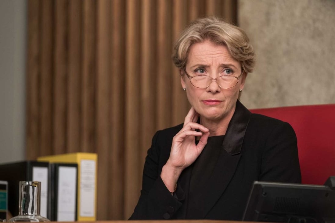 Emma Thompson in The Children Act (category IIA), directed by Richard Eyre. It also stars Stanley Tucci and Fionn Whitehead.
