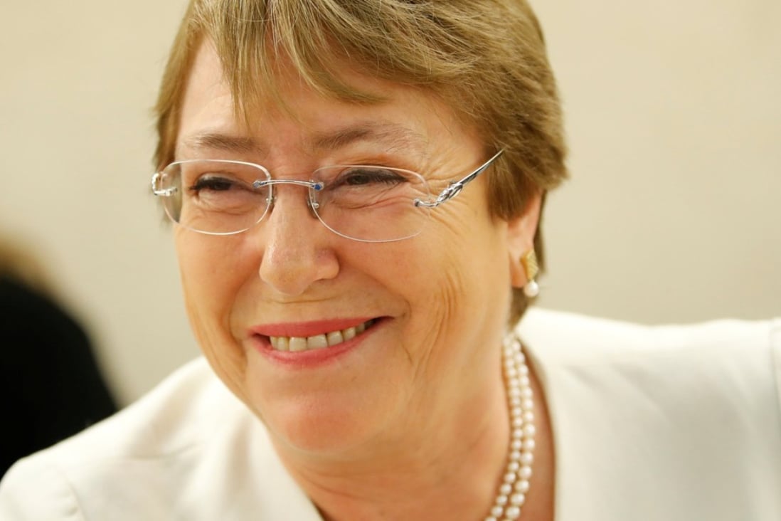 New United Nations High Commissioner for Human Rights Michelle Bachelet tackles wide-ranging rights issues from China, to Europe to the US in her maiden speech at the UN. Photo: Reuters.