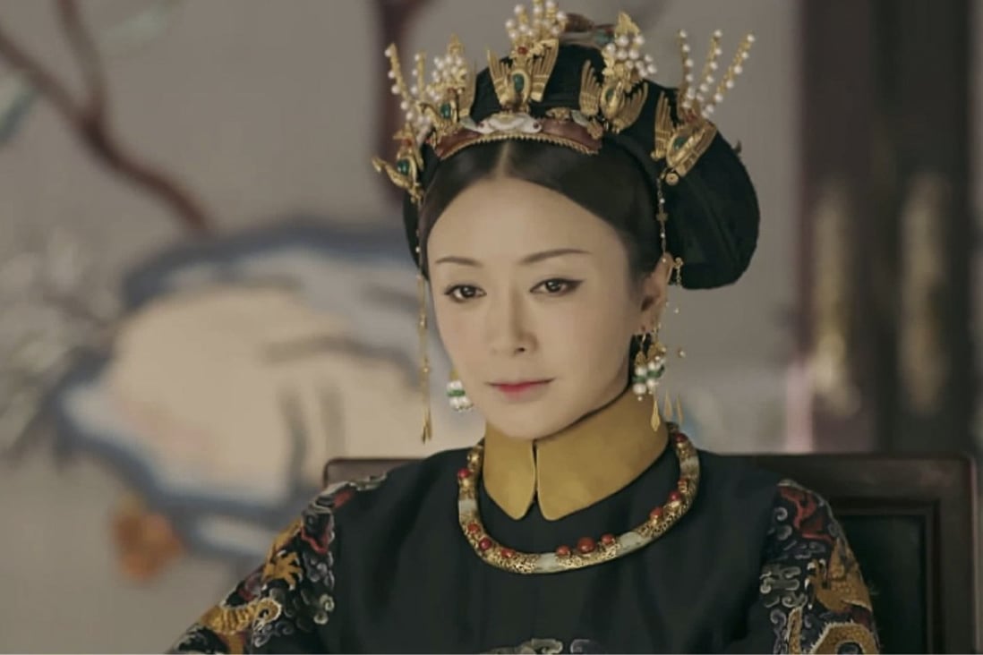 Qin Lan as Empress Fucha in The Story of Yanxi Palace.