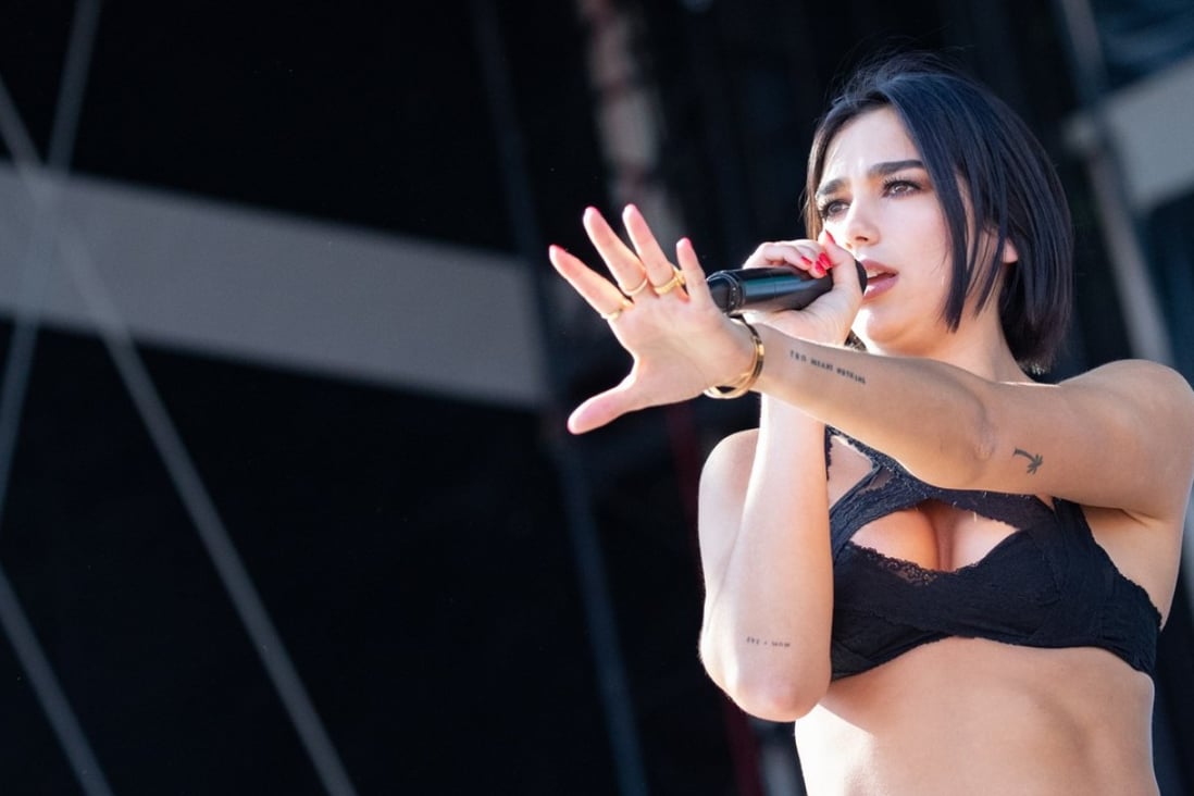 British singer Dua Lipa took to social media to show her support for those removed at her Shanghai show. Photo: EPA