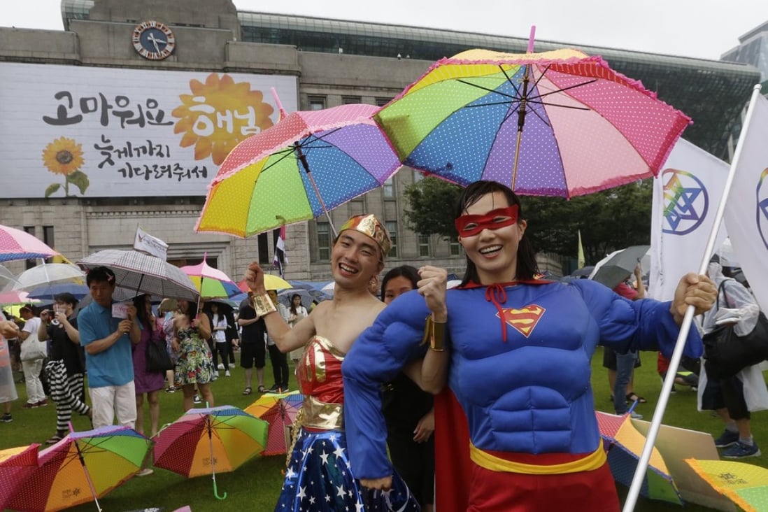 A poll last year found 58 per cent of South Koreans were against same-sex marriage. Photo: AP