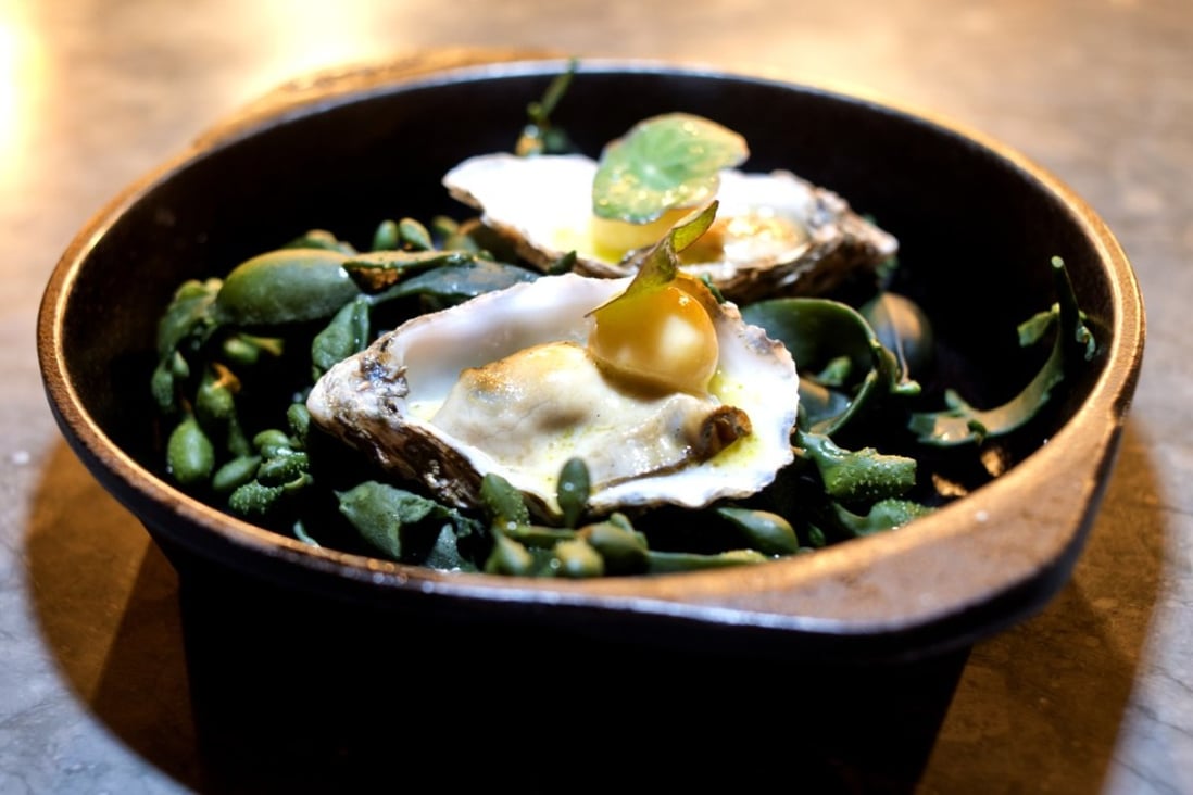 Oysters from Ekstedt in Stockholm, where celebrity chef Niklas Ekstedt cooks dishes in a wood-fired oven or stove. Photos: Alex Ang