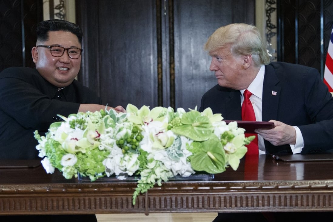 North Korean leader Kim Jong-un says his meeting with US President Donald Trump in Singapore in June has helped stabilise the situation in the region. Photo: AP