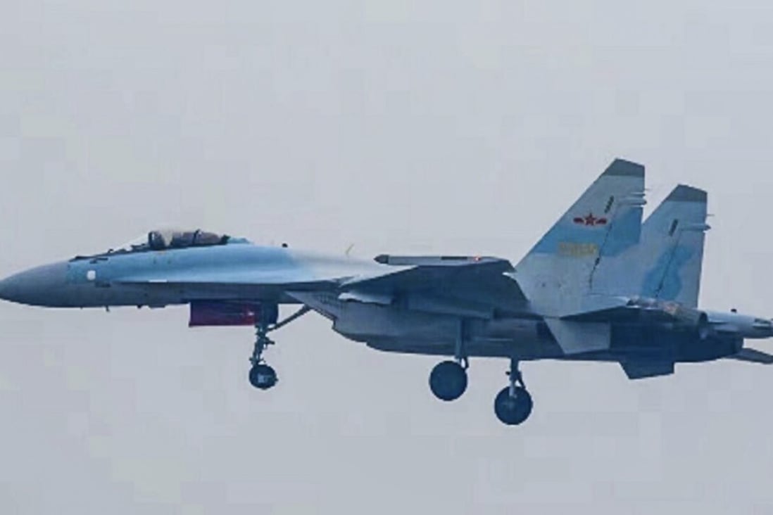 China’s purchase from Russia of Su-35 fighters, like this one, and a surface-to-air missile system, have resulted in sanctions by the United States. Photo: PLA