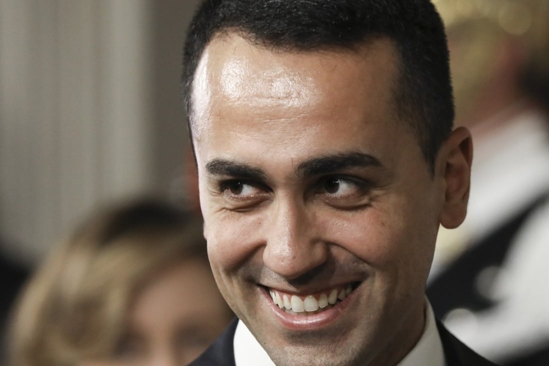 Luigi Di Maio, Italy’s deputy prime minister, said he hopes to sign a deal to work with China on its belt and road plan before the end of the year. Photo: Bloomberg