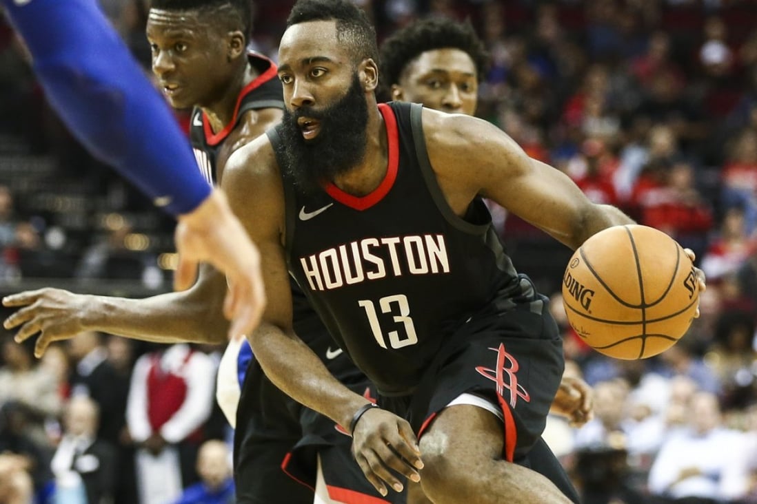 NBA star James Harden, who plays guard for the Houston Rockets, was voted the league’s Most Valuable Player in the 2017-2018 season. The Texas-based Rockets signed a sponsorship deal with bitcoin mining company AntPool, owned by Chinese cryptocurrency mining equipment giant Bitmain Technologies. Photo: USA Today