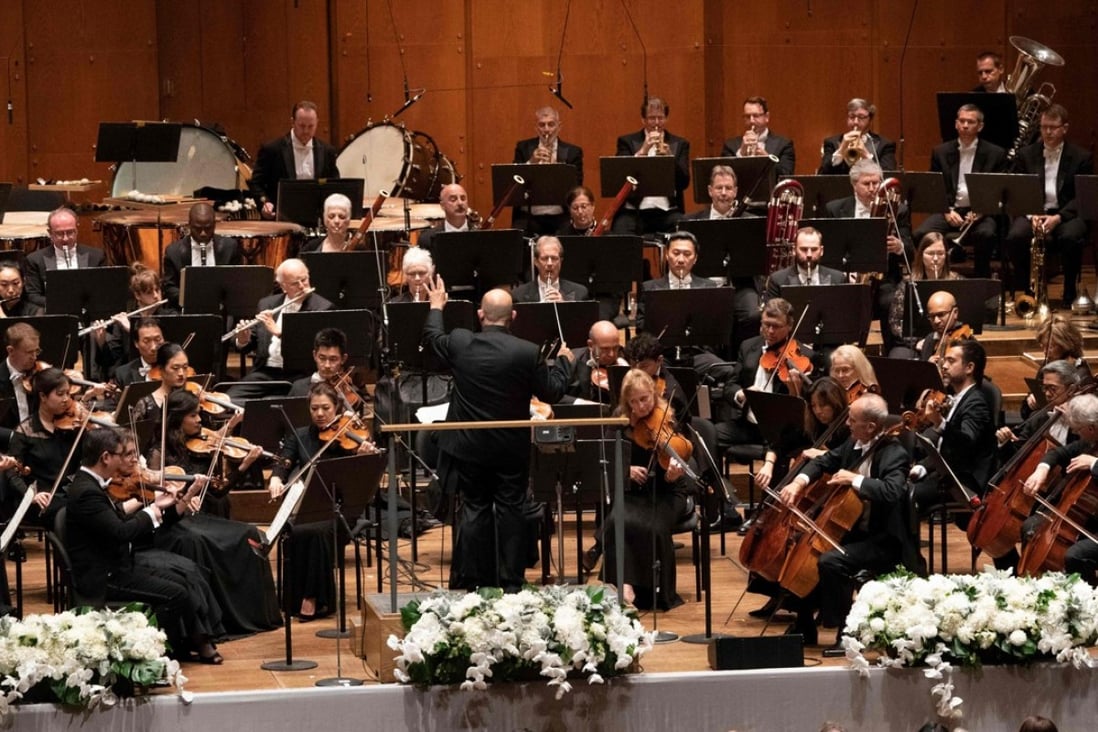 Jaap van Zweden conducts the New York Philharmonic in his first concert as its music director. Photo: AFP