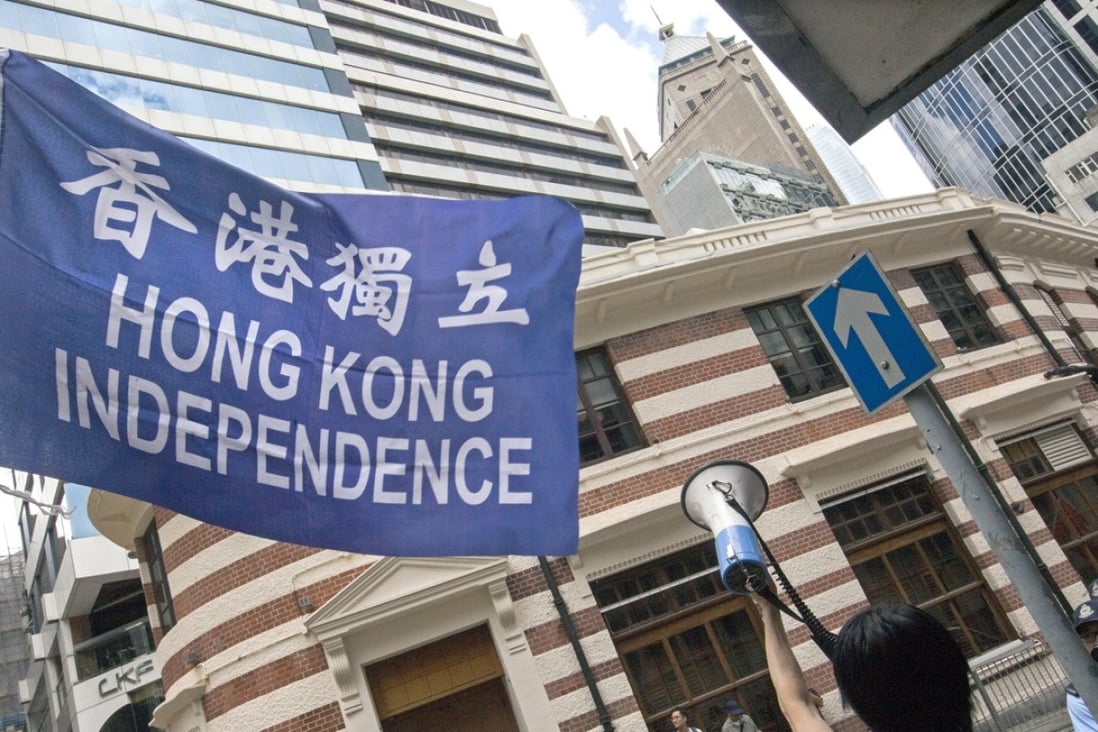 Police recommended in July that the Hong Kong National Party be outlawed for posing an ‘imminent threat to national security’. Photo: EPA