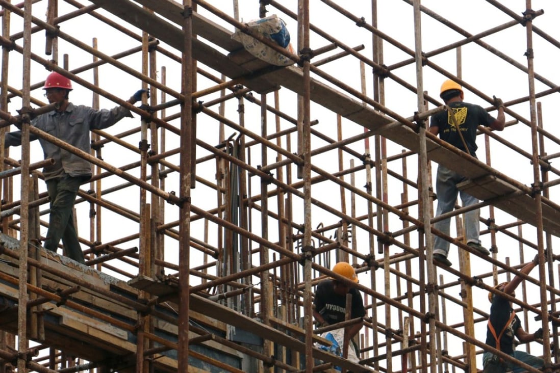 Infrastructure projects are a key part of the central government’s plan to stabilise the economy amid the trade war with the United States. Photo: Reuters