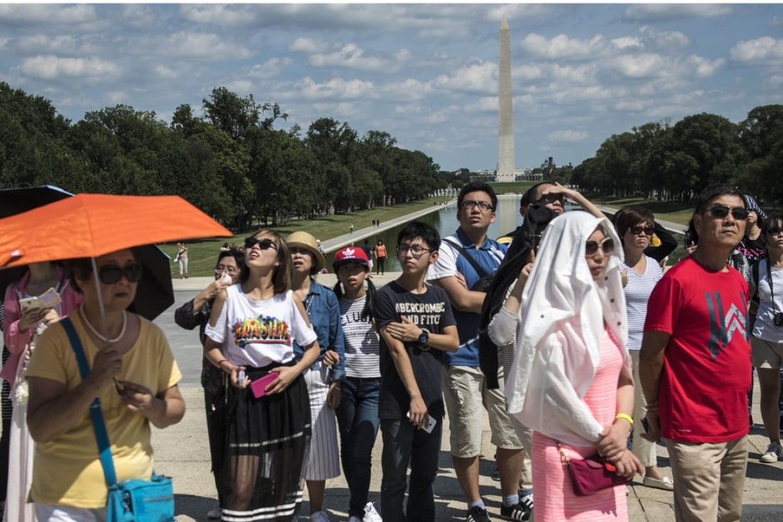 Chinese tourists in Washington are becoming a less frequent sight, tourism industry data suggests. Photo: Washington Post