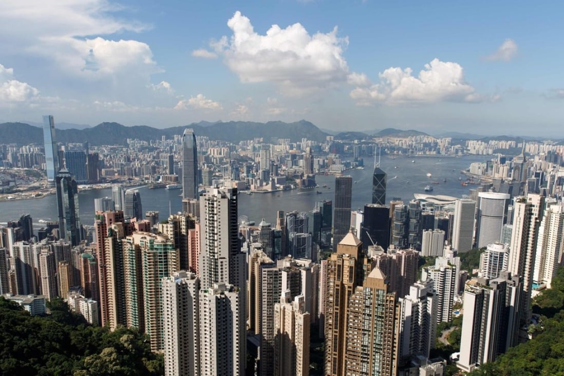 The Central skyline from The Peak on Hong Kong Island. Photo: AFP